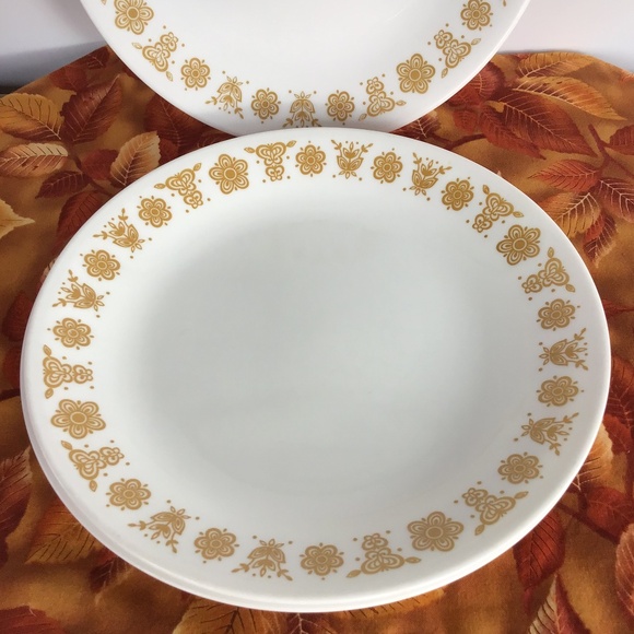 3 Corelle by Corning Butterfly Gold Salad Plates Vintage Set USA - Picture 14 of 14